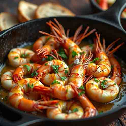 BC's Spot Prawns - Garlic Butter Skillet Recipe
